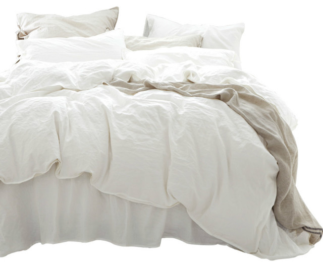 White Linen Duvet Cover Natural Contemporary White Linen Duvet Cover Natural Twin Xl Only