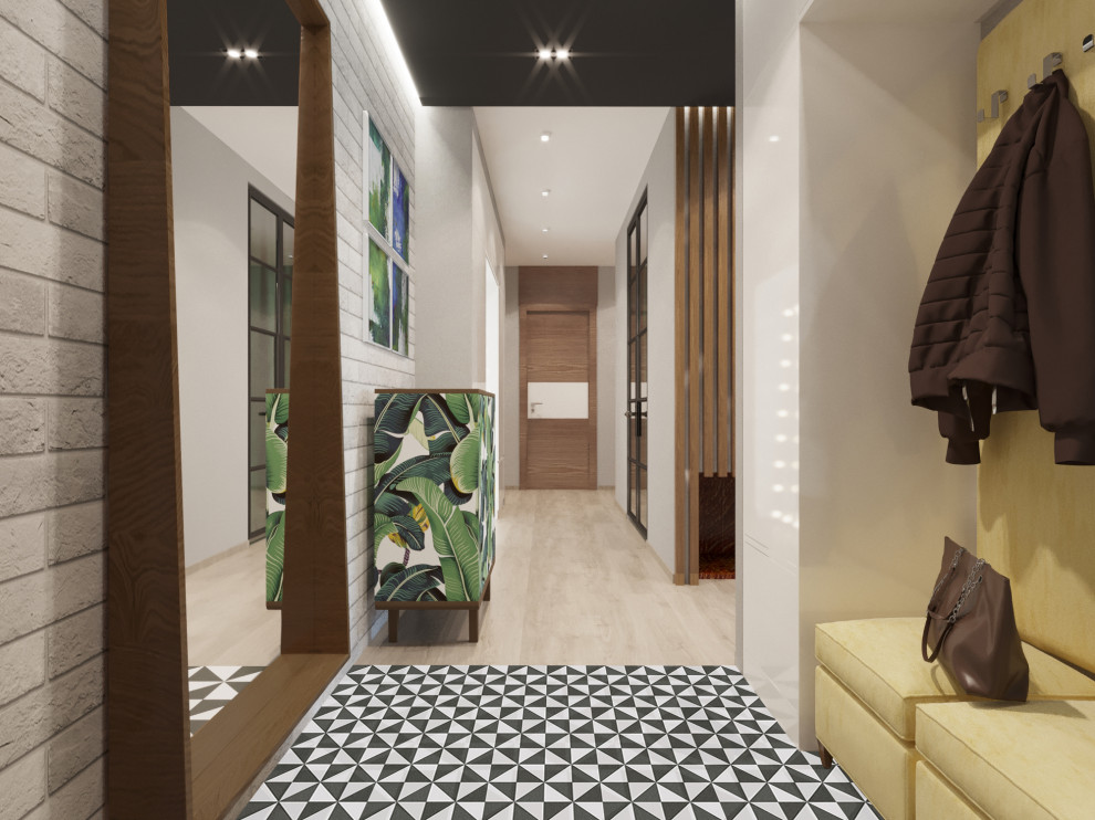 Дизайн-проект. 3-хкомнатная квартира в ЖК "Левобережный". Тула. 2017 г.