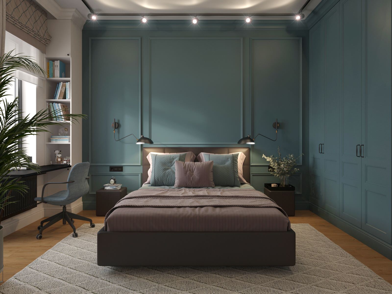 Спальня с лоджией на Травяной, Выборг