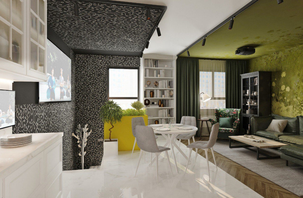 Дизайн проект Квартиры 57 м2 в ЖК Селигер Сити, Москва