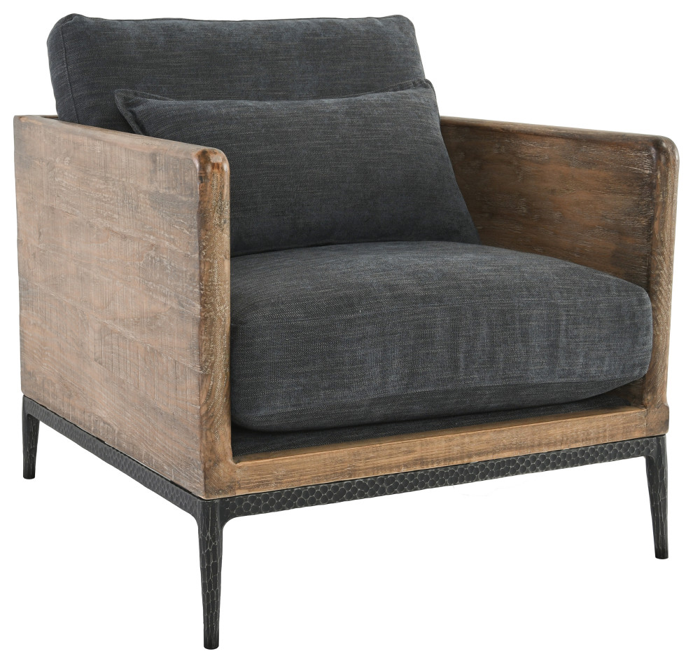 Renfrow Accent Chair by Kosas Home Industrial Armchairs And Accent Chairs by Kosas Houzz