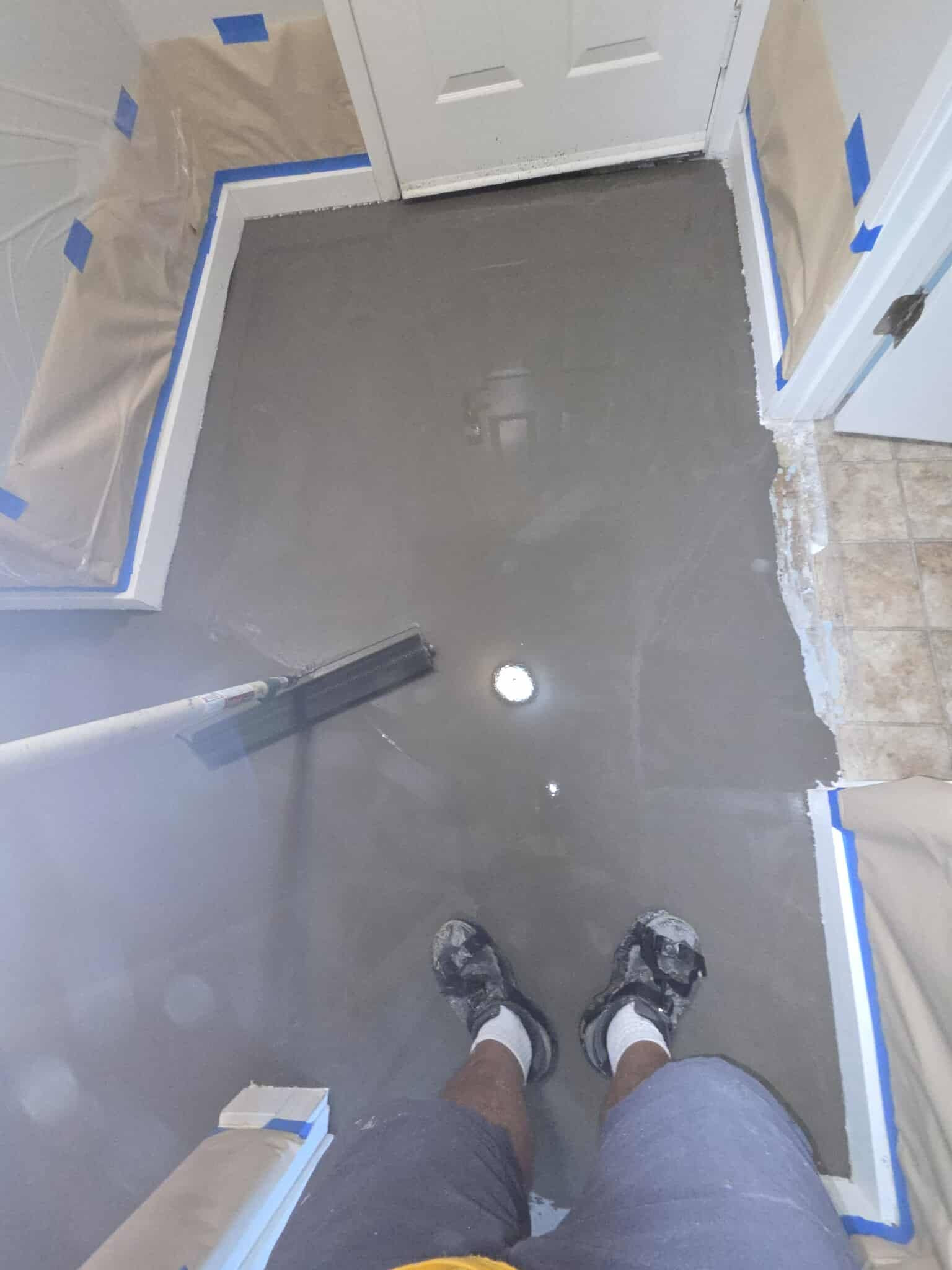 Concrete Subfloor Leveling & Prep