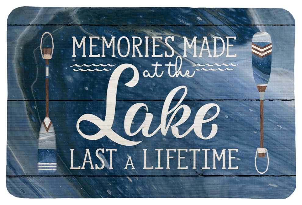Memories At The Lake Memory Foam Rug, 2'x3'