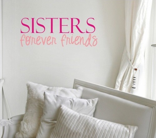 Sisters Friends Wall Decal