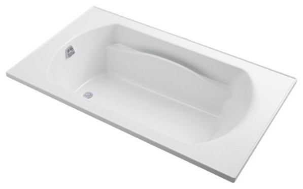 Sterling Lawson 72"x42"x20.3125" Vikrell Reversible-Hand Bath, White