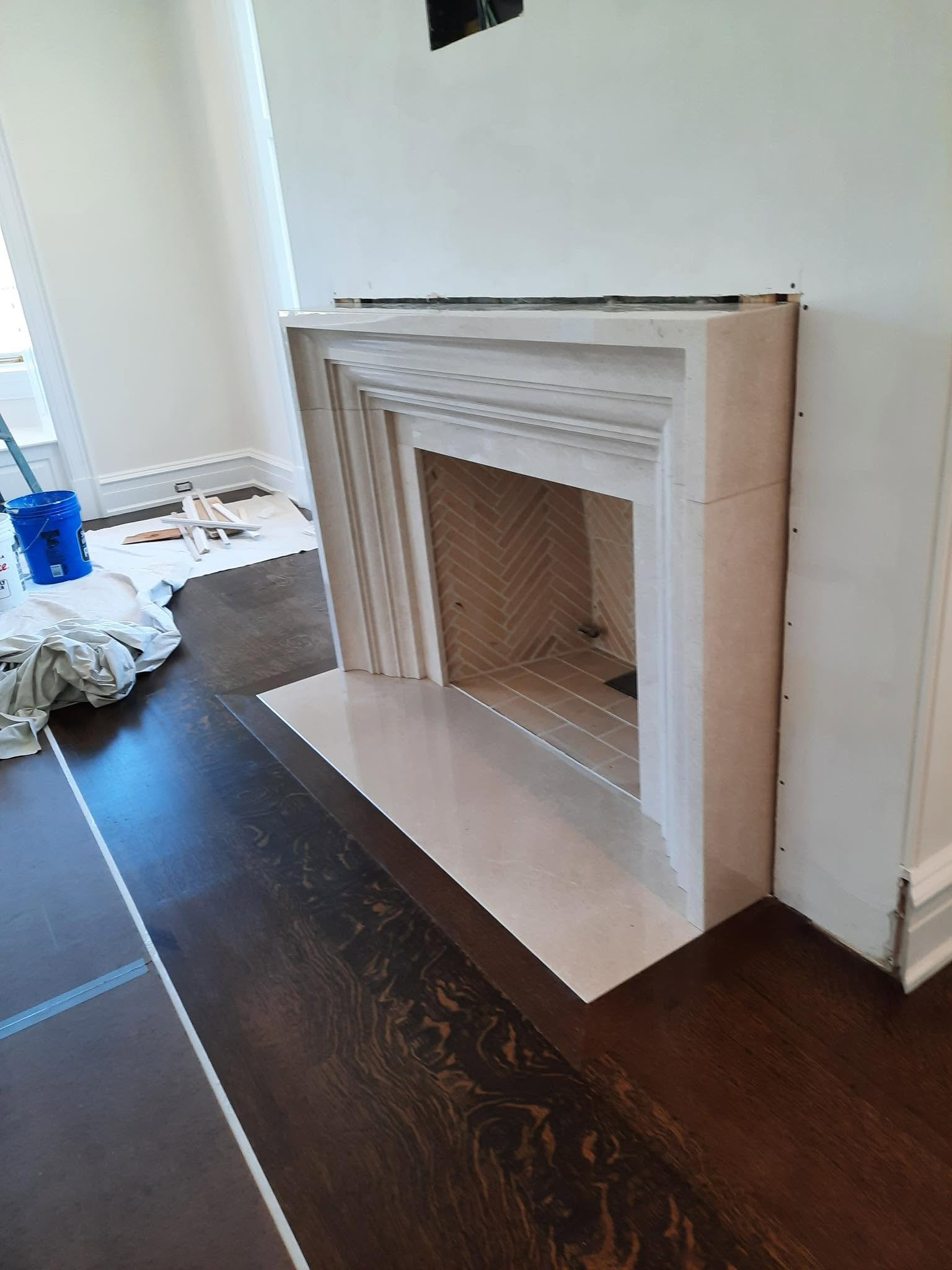 Limestone Firplace