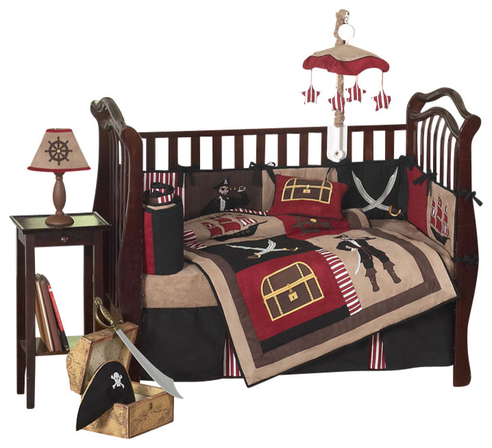 Pirate Treasure Cove 9-Piece Baby Bedding Set ...