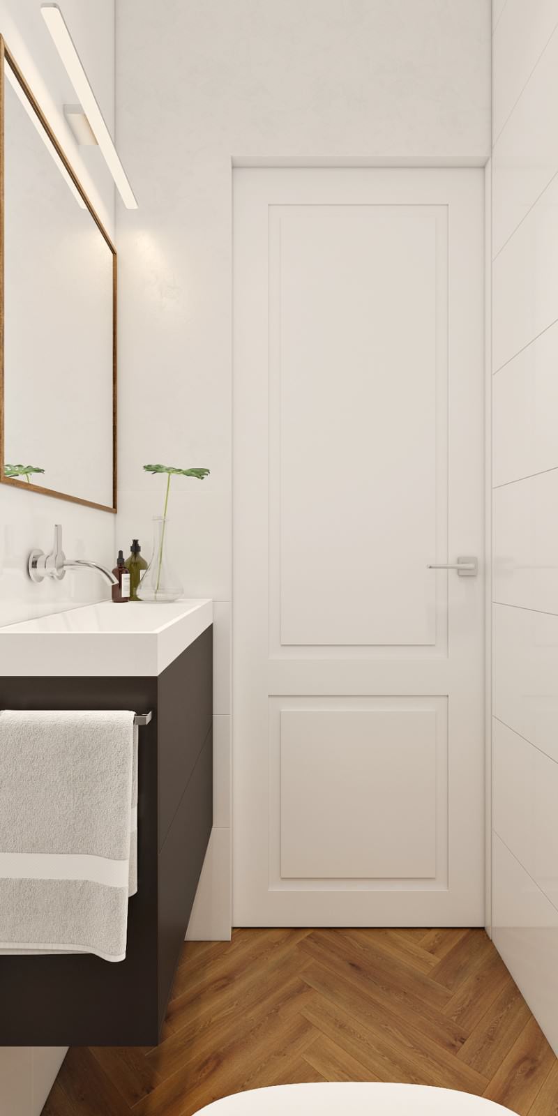 Интерьер квартиры 70 кв.м. для семьи с двумя детьми