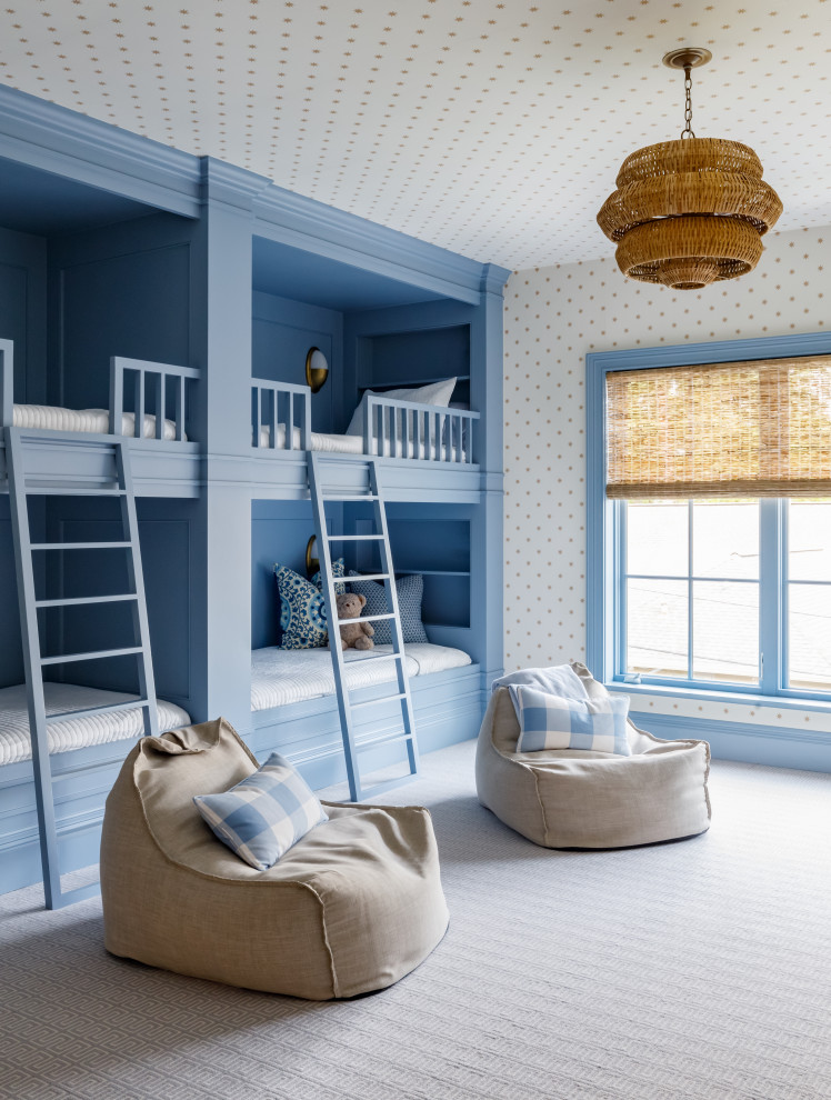Design ideas for a traditional kids' room in Houston.