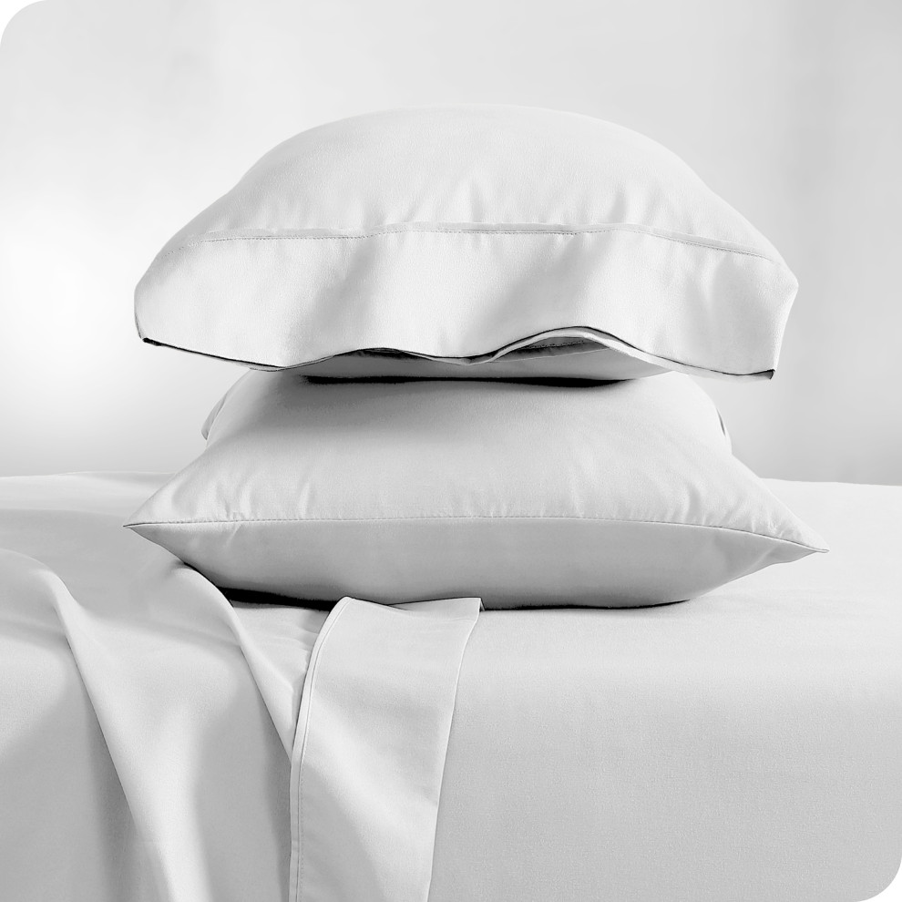 Bare Home Microfiber Pillowcases - Set of 2, White, Standard
