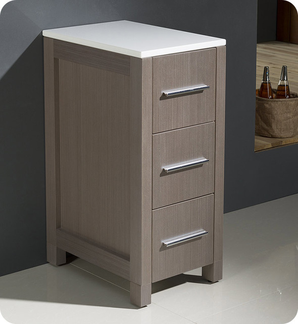Fst6212 Fresca Torino 12 Espresso Bathroom Linen Side Cabinet
