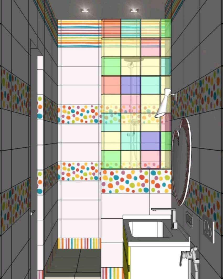 Яркий детский сан. узел