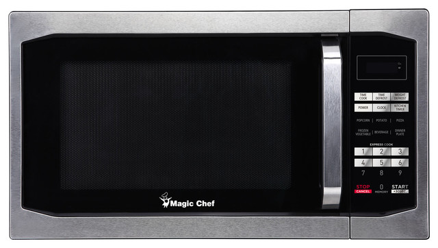 1 6 Cu Ft 1100w Countertop Microwave Oven With Stylish Door