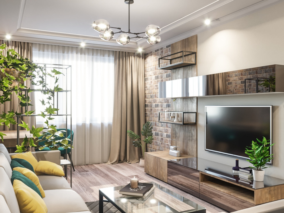 Гостинная лофт