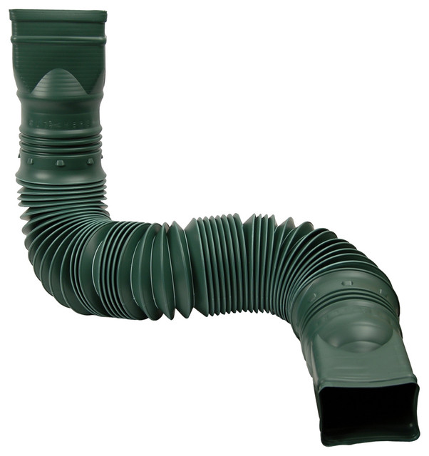 FlexASpout Downspout Extension Green Traditional Roofing And