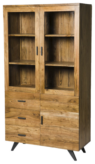 Augusta Industrial 3-Door Display Cabinet