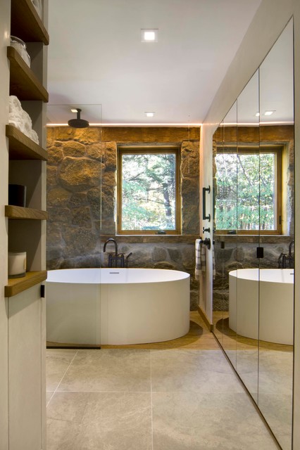 rustic bathroom