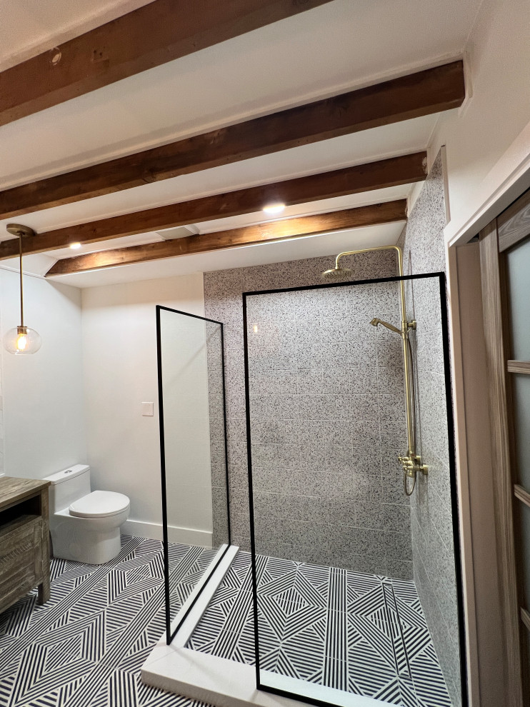 Euro-vintage Master Bath