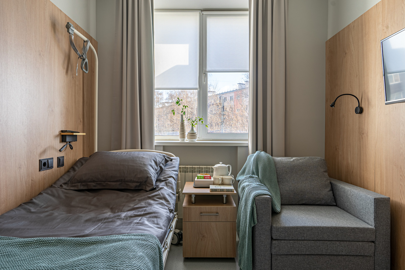 Индивидуальные палаты в медицинском центре