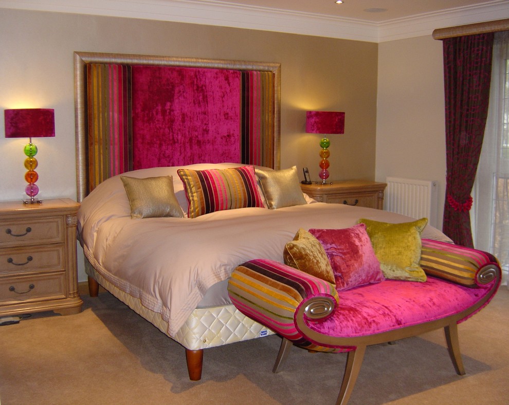 This is an example of an eclectic bedroom in Manchester.