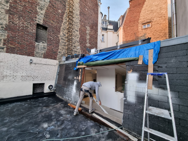 R&eacute;novation immeuble Asni&egrave;res sur Seine deck