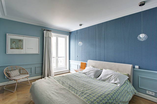 Appartement du Marais klassisch-modern-schlafzimmer