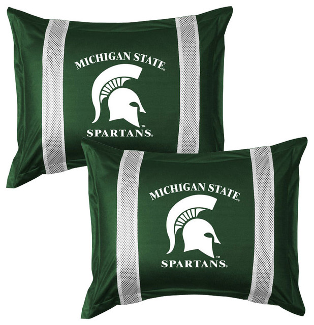 Ncaa Michigan State Spartans Pillow Shams College Bedding