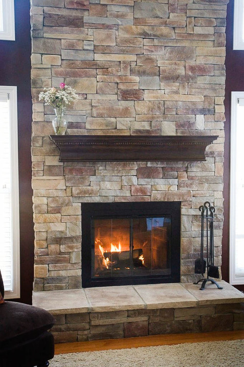 Manufactured Stone Veneer, Faux Stone Siding For Fireplaces