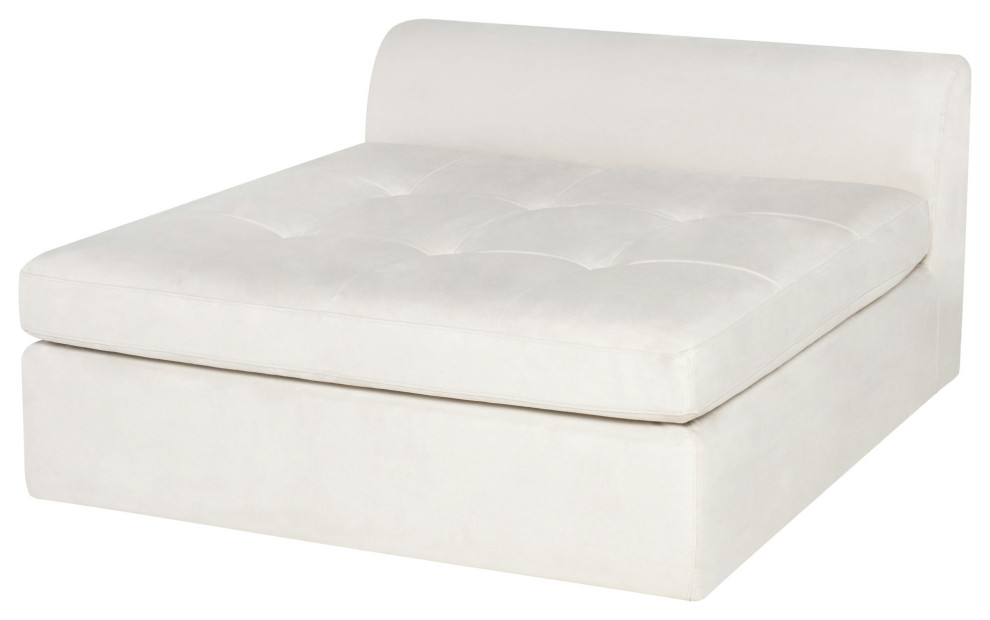 Lola Champagne Microsuede Fabric Modular Sofa, HGSN328