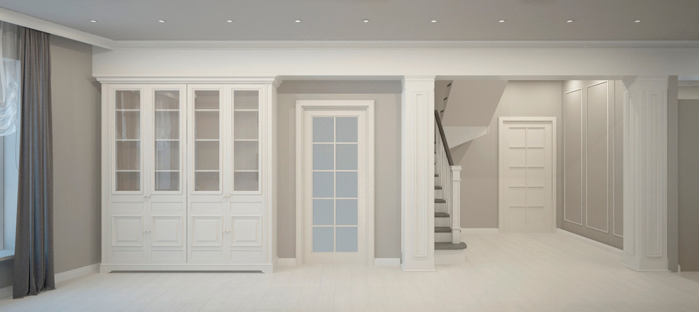 Современная классика - первый этаж коттеджа