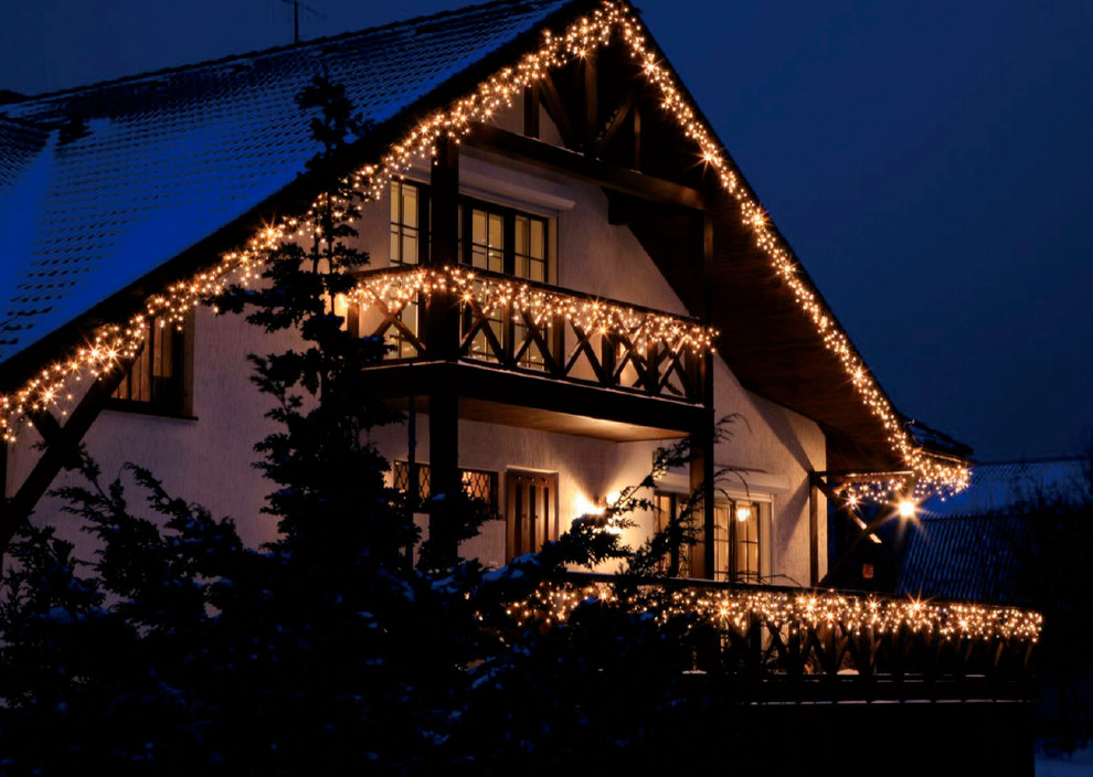 Новогоднее украшение домов