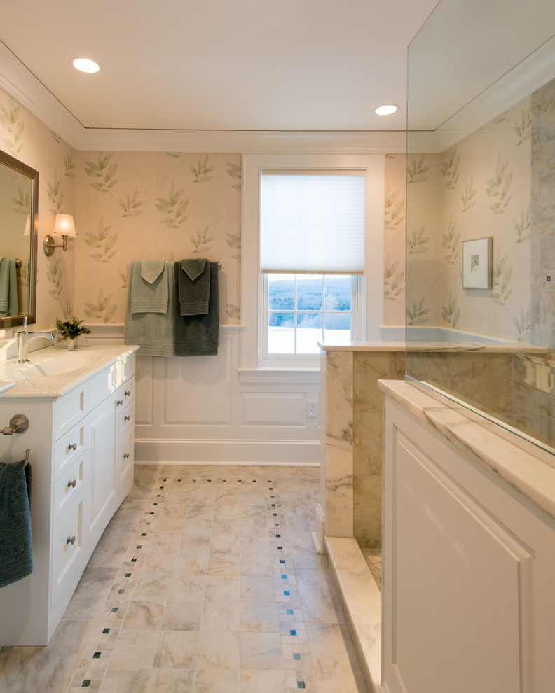Colonial Traditional Bathroom Boston by Bonin
