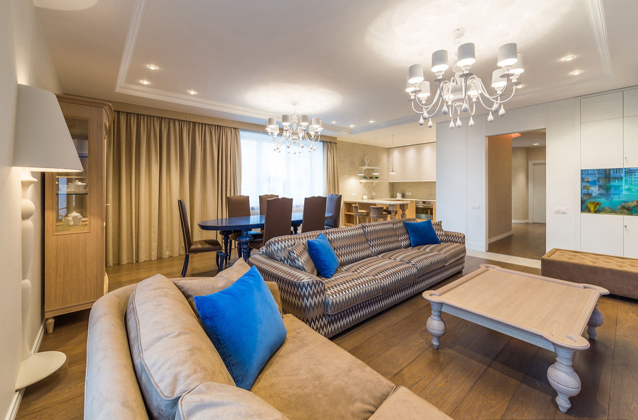 Текстильное оформление квартиры в ЖК "Корона"