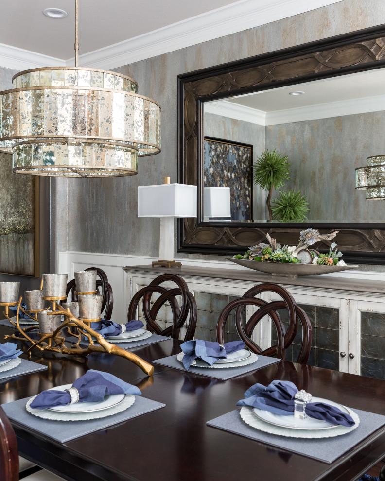 Inspiration for a transitional home design in Houston.