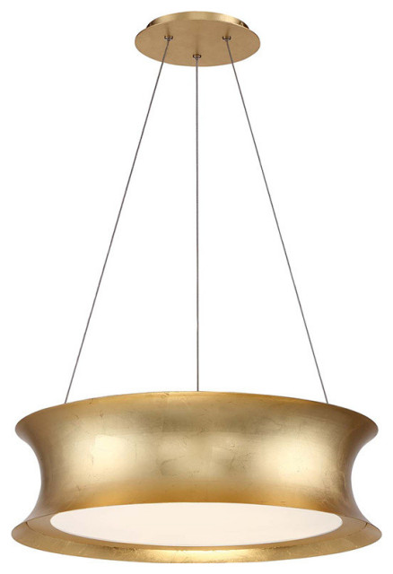 Modern Forms Tango LED Pendant, Gold Leaf