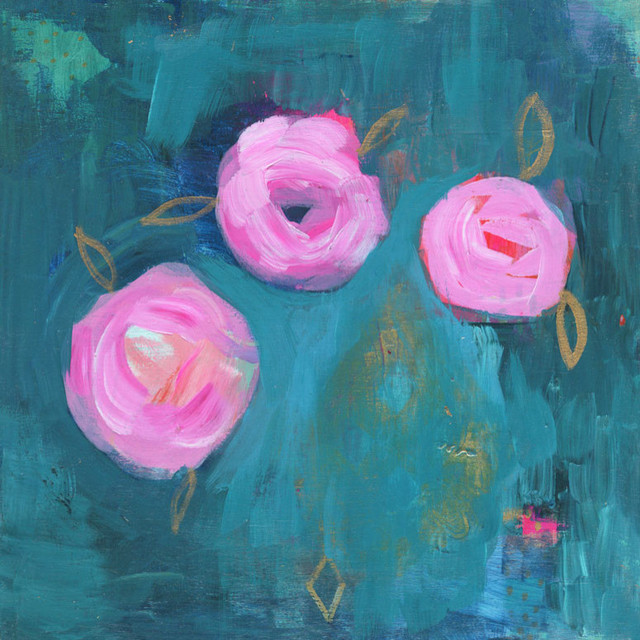 The Secret Garden" Stretched Canvas Art by Mati Rose McDonough -  Contemporary - Prints And Posters - by GreenBox Art + Culture | Houzz