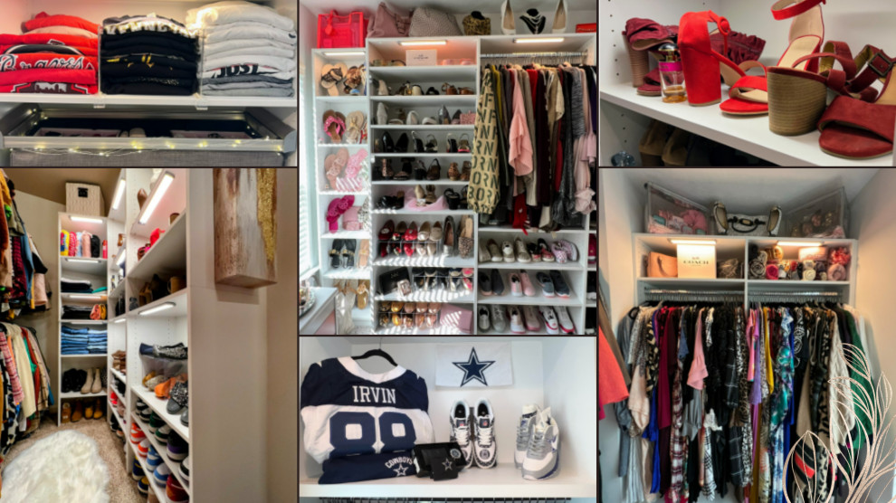 An image of closet organization projects completed by Venus of Calming Home By Venus