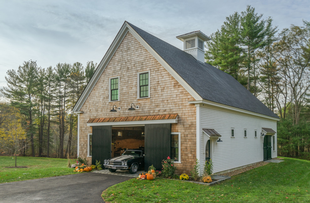 New England Barn Farmhouse Garage Boston by Cummings Architects