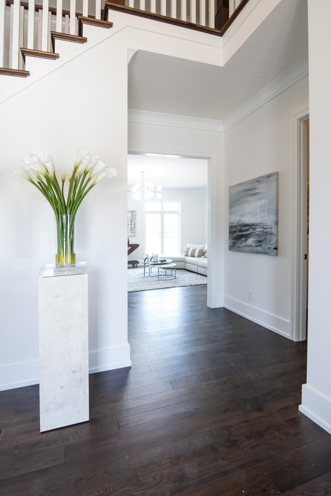 Transitional home design photo in Cleveland