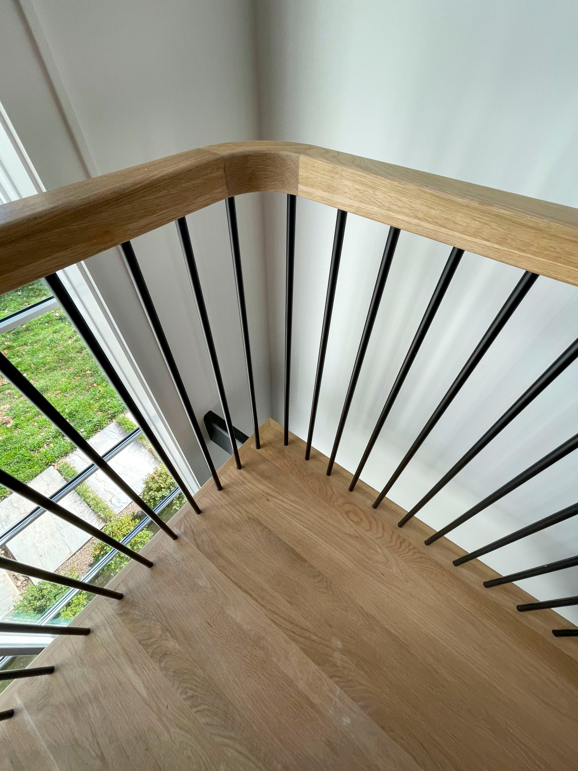 96_Dramatic cantilevered no-riser staircase, Bethesda, MD 20814