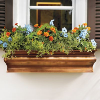 Lena Copper Finish Window Box