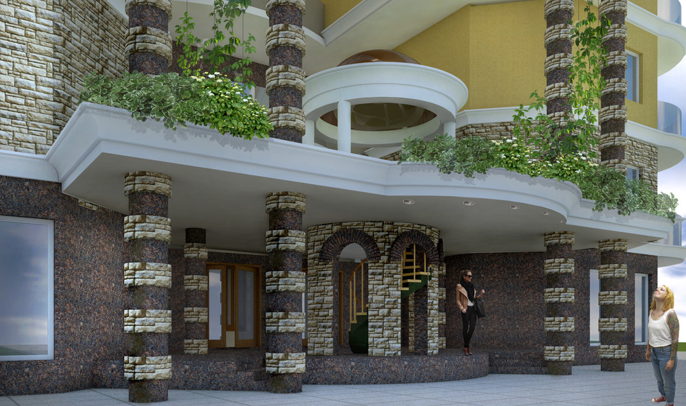 Индивидуальный жилой дом в городе Раменское московской области. Эскизный проект.