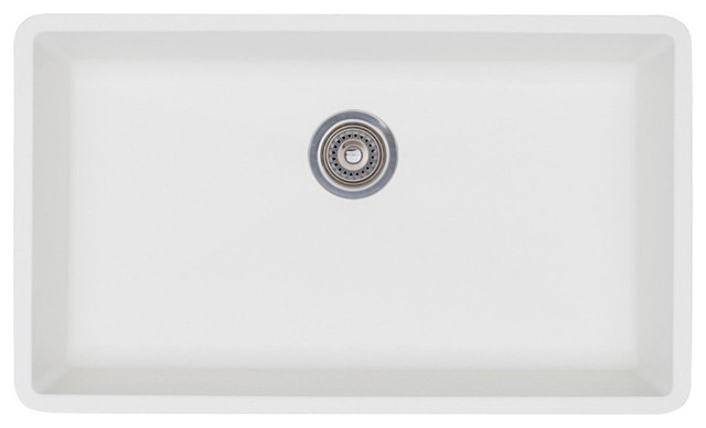 Blanco Precis Super Single Bowl Granite Composite Kitchen Sink Blanco Precis Super Single Bowl Kitchen Sink White