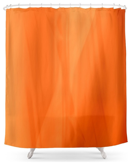 Society6 Color Serie 1 Orange Shower Curtain Contemporary Shower
