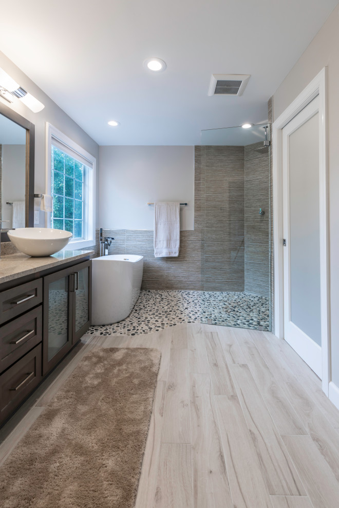 Gorgeous and Serene Master Bath in Annandale VA - Modern - Bathroom ...