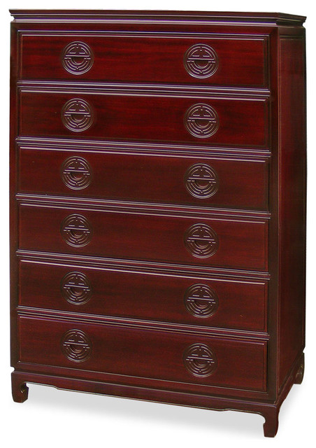 Rosewood Longevity Chest Of Drawers Asian Dressers By China