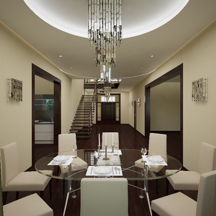 Интерьер дома. 1-ый этаж.