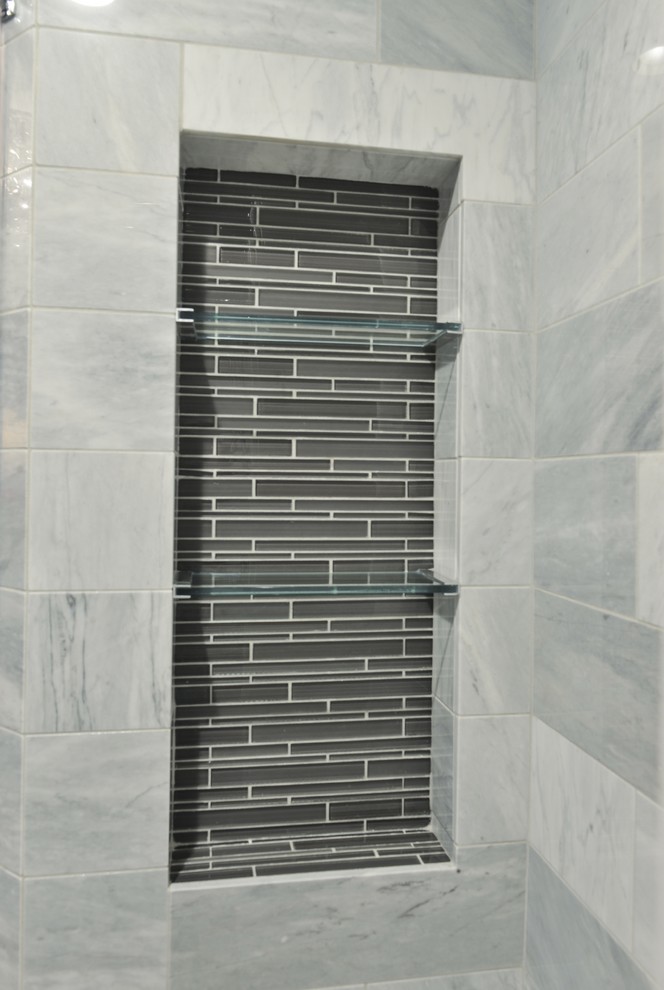 Transitional home design photo in Edmonton