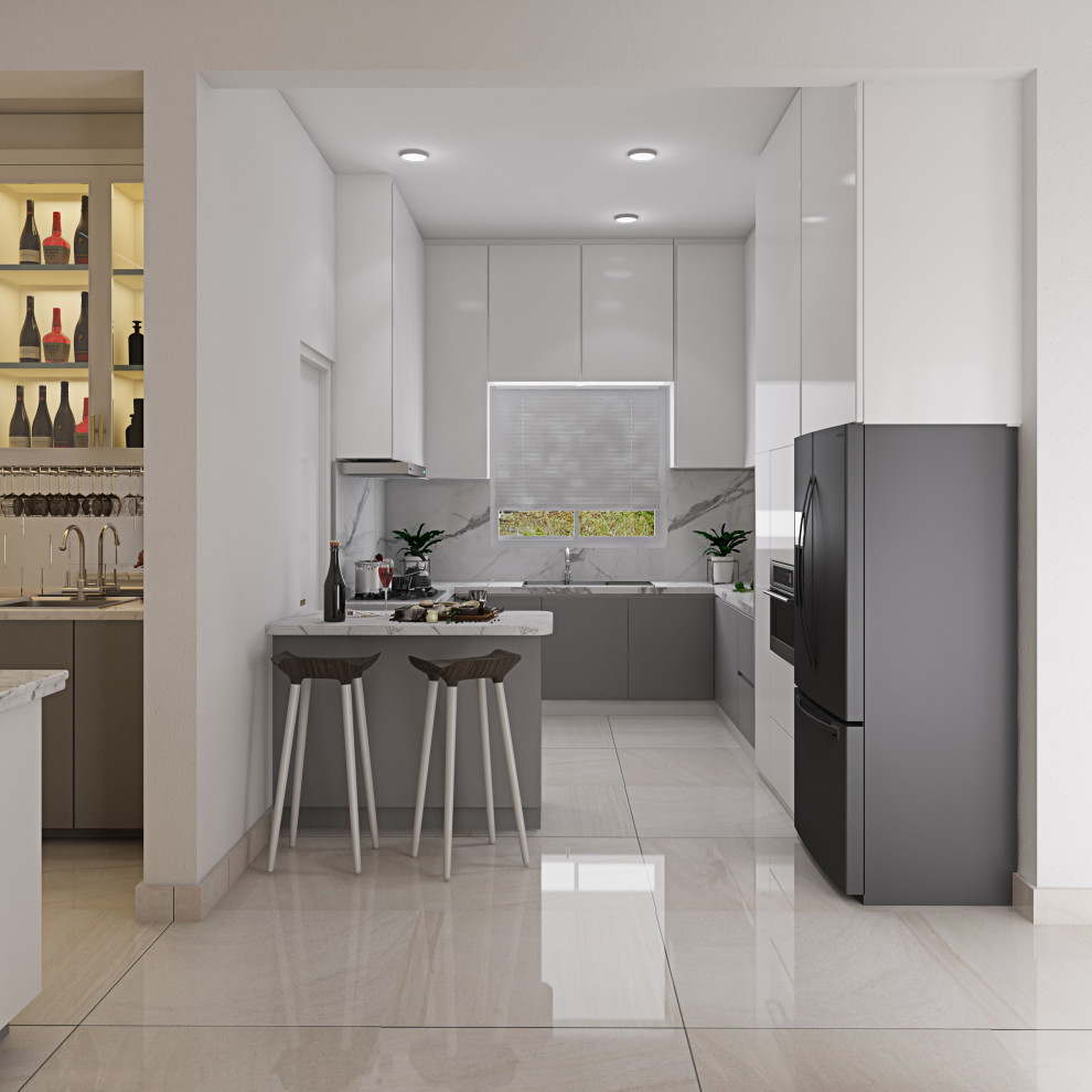 Ms. Anita Alexander 4BHK Villa Kitchen Bonito Designs Bangalore ヴィクトリアン キッチン