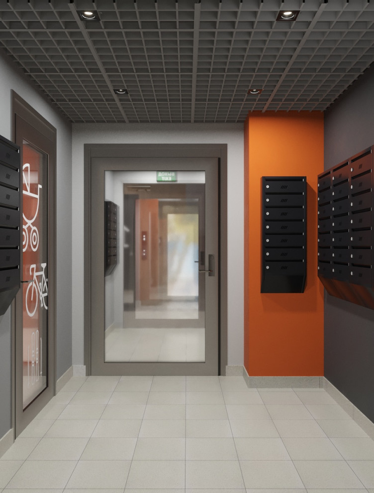 Дизайн подъезда многоквартирного дома в Уфе